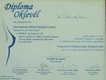 Diplom von Internationale Brustchirurgie - Dr. Wittman - Plastische Chirurgie Ungarn