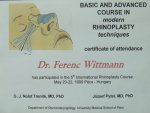 Rhinoplastik Zertifikat - Dr. Wittmann